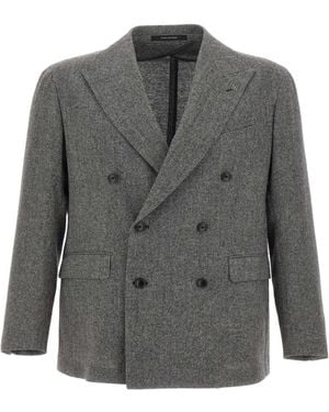 Tagliatore Double-Breasted Coat - Gray
