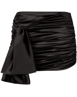 Dolce & Gabbana Side Bow Pendant Skirt - Black