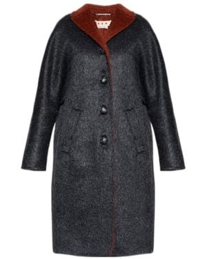 Marni Single Breasted Coat - Black