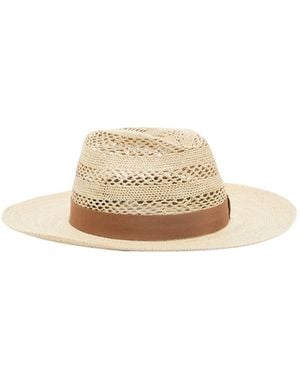 Giorgio Armani Woven Hat - White