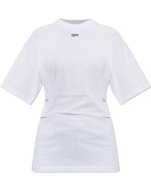 Off-White c/o Virgil Abloh Pleated T-Shirt - White