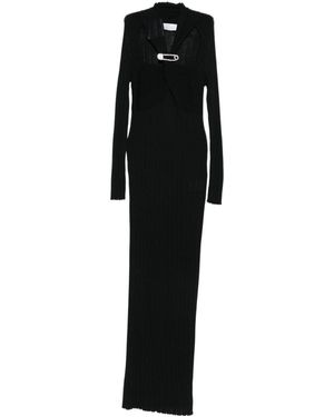 GIUSEPPE DI MORABITO Crystal-Embellishment Maxi Dress - Black