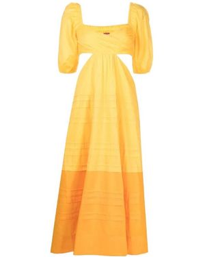 STAUD Carina Midi Dress - Yellow