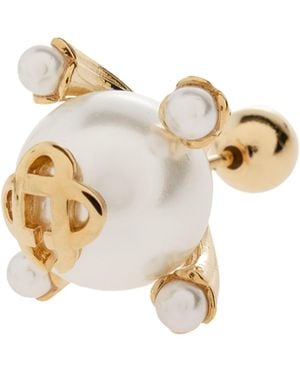 CASABLANCA Pearl Earrings - Metallic