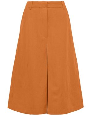 Dries Van Noten Belt-Loop Skirt - Orange