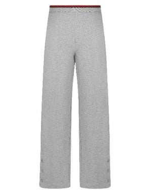 Gucci Web Detailed Jersey Leisure Trousers - Grey