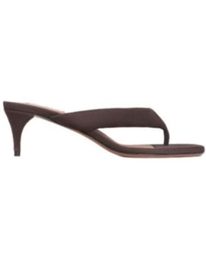 Alaïa Heel Thong Mules - Brown