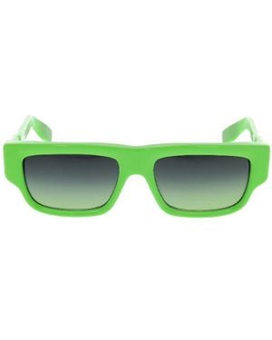 Chrome Hearts Girth Quake Rectangle Sunglasses - Green
