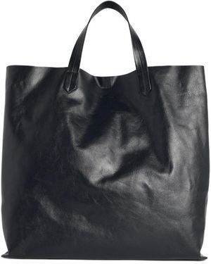 Jil Sander Top Handle Tote Bag - Black