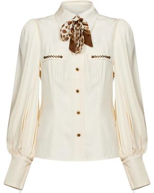 Zimmermann Long-Sleeved Shirt - Natural