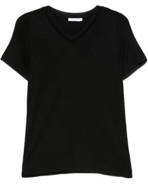 Patrizia Pepe V-Neck T-Shirt - Black