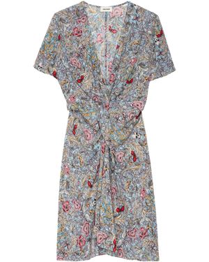 Zadig & Voltaire Satin Rozom Dress - Gray