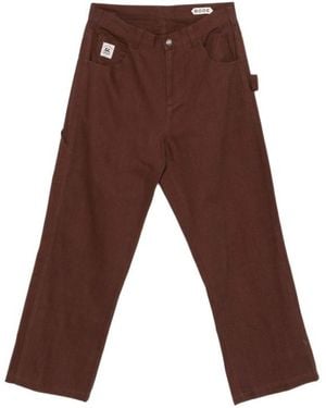 Bode Casual Trousers With Belt Loops - Brown