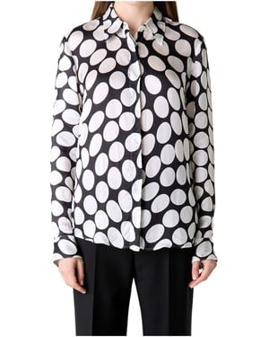 Dries Van Noten Polka-Dot Shirt - White