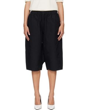 Entire studios Drawstring Shorts With An Elastic Waistband - Black