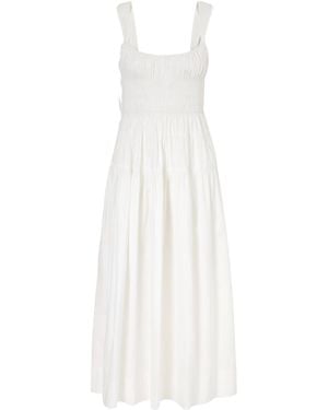 Doen Clover Pleated Dress - White