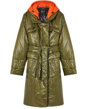 Versace Hooded Puffer Coat - Green