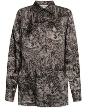 Golden Goose Printed Buttoned Shirt - Grey