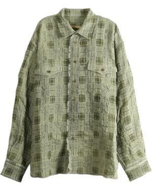 Uma Wang Long-Sleeved Shirt - Green