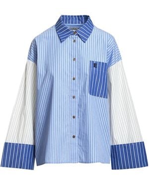 Essentiel Antwerp Striped Paneled Shirt - Blue