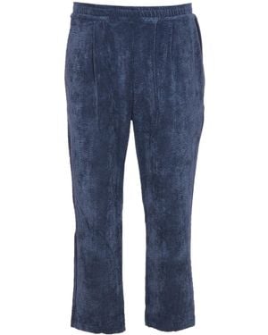 FAMILY FIRST Family First Velvet Chino Trousers - Blue
