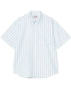 Carhartt S/S Royce Striped Pocket Shirt - Blue