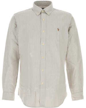 Polo Ralph Lauren Striped Oxford Shirt - White