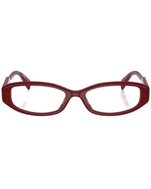 Miu Miu Eyewear Oval-Frame Glasses - White