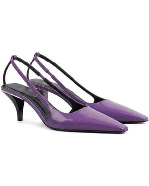Gucci Slingback With Crystal Logo - Purple