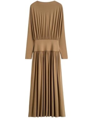 TOTEME Boatneck Jersey Maxi Dress - Natural