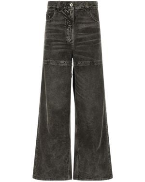 The Attico Belt Loop Jeans - Gray