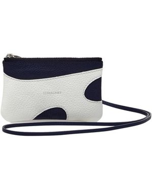 Ferragamo Cut-Out Detailed Card Holder - White