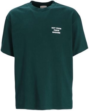 Drole de Monsieur Drôle De Monsieur Le T-Shirt Slogan T-Shirt - Green