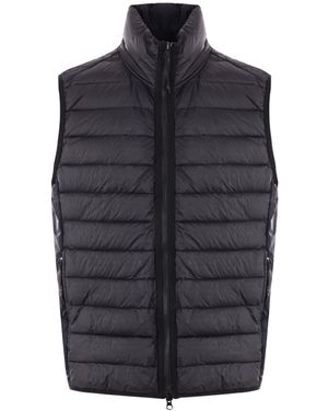 Stone Island High Neck Quilted Gilet - Grey
