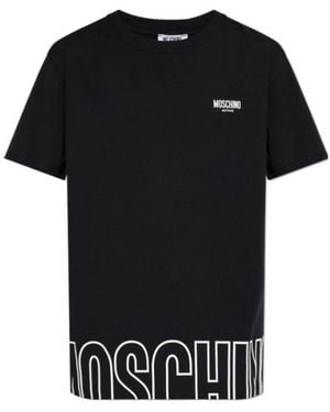 Moschino Active Logo Print T-Shirt - Black