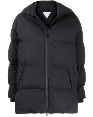 Bottega Veneta Padded High Neck Jacket - Black