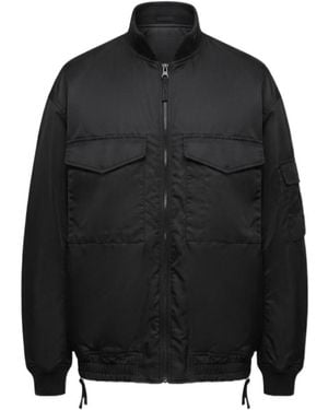 Comme des Garçons Zip-Up Pocket-Detail Jacket - Black
