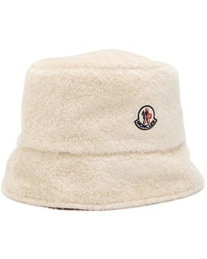 Moncler Fur-Lined Fisherman's Hat - White