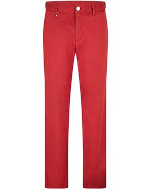 BOSS Versatile Straight-Leg Trousers - Red