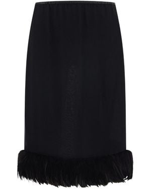 Saint Laurent Long Skirt - Black