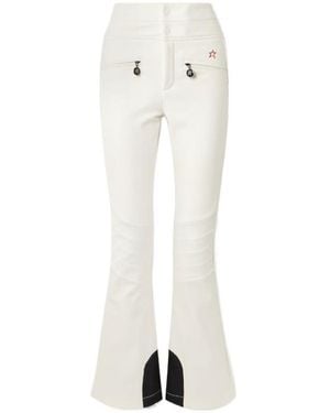 Perfect Moment Embroidered Bootcut Ski Pants - White