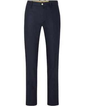 Jacob Cohen Skinny-Cut Virgin Wool-Blend Trousers - Blue