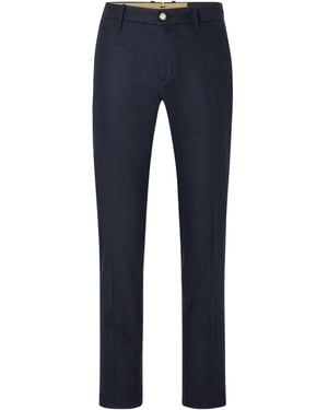 Jacob Cohen Skinny-Cut Virgin Wool-Blend Trousers - Blue