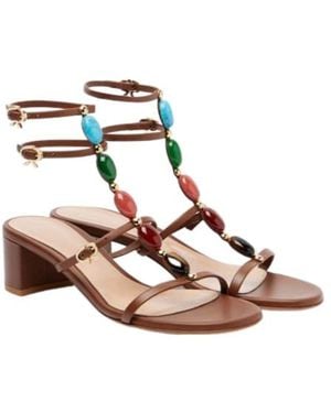 Gianvito Rossi Leather Sandals - Pink