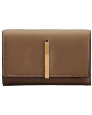Tod's Bar Tri-Fold Wallet - Brown
