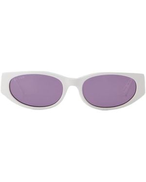 BY FAR Logo Sunglasses - Purple