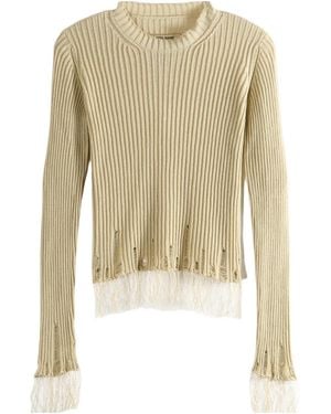 Uma Wang Long-Sleeved T-Shirt - Natural