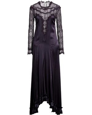 Isabel Marant Solid-Color Long-Sleeved Flared Dress - Blue