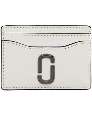 Marc Jacobs The Utility Snapshot Logo Plaque Cardholder - White