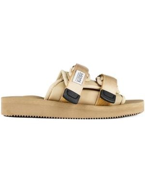 Suicoke Logo Slippers - Metallic